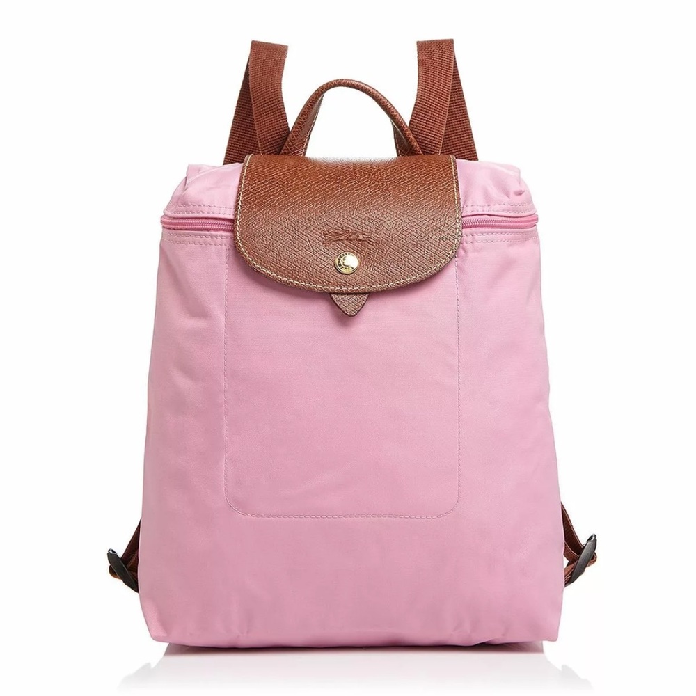 LONGCHAMP Le Pliage Nylon Foldable Travel Backpack Light Pink